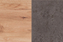 Шкаф-пенал Лофт 19.09 цвет дуб золотистый/бетон темно-серый